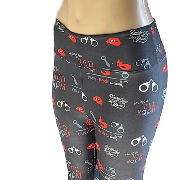 KARMEN ANNE 50 Shades Yoga Stretch Workout Pants High Waist Leggings OS (4-14) - Picture 5 of 6